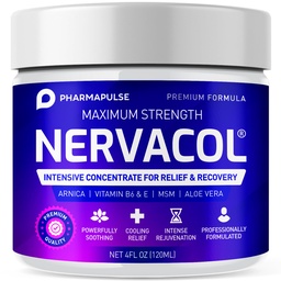 Pharmapulse Neuropathy Nerve Therapy & Relief Cream - Maximum Strength Relief Cream for Foot, Hands, Legs, Toes Περιλαμβάνει Άλφα Lipoic Acid, Arnica, Vitamin B6, Aloe Vera, MSM - Αποτελεσματική Καταπραϋντική 4oz