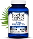 Doctor Morse's Saw Palmetto 10:1 Extract 500mg Ισοδύναμο με 5000mg, Prostate Health Support Συμπληρώματα για άνδρες και γυναίκες - FDA-Εγγραφεί, NSF-Πιστοποιημένη διευκόλυνση - Extra Strength Formula - 90 Caps