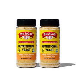 Bragg Premium Nutritional Yeast Processing - Vegan, Gluten Free – Καλή Πηγή Πρωτεΐνης & Βιταμινών – Nutriious Savory Parmesan Cheese Substitute (Πρωτότυπος, 4.5 Ουγγιά (Pack of 2))