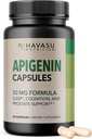 Apigenin Capses 50mg - 60 Count, Vegan, Non-GMO, Sleep & Cognative support Supplement - Χαμομήλι Flavonoid για χαλάρωση, Prostate Health, Melatonin-free, Liposomal Formula για ενισχυμένη απορρόφηση