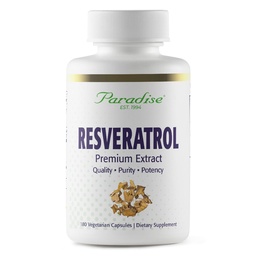 Παραδεισένια βότανα ρεσβερατρόλη, Αντιοξειδωτικό, Super Poent, Ultra Pure, Vegan, Μη ΓΤΟ, Χωρίς γλουτένη, 180 κάψουλες χορτοφάγων