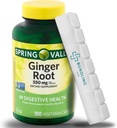 Ginger Root 550 mg, κάψουλες χορτοφάγων - Συμπλήρωμα διατροφής - 100 Count - (Περιλαμβάνει το Bonus Organizer) - 1 Pack