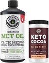 Αριστερή Ακτή Απόδοση 100% Coconut MCT Oil Liquid, 32oz + Keto Coco Drink Mix, 8.5oz