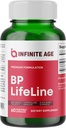 Infinite Age BP Lifeline Κάψουλες, 60 Count - συμπλήρωμα υποστήριξης της υγείας της καρδιάς με εκχύλισμα γκρέιπ-σπέρματος, Nattokinase, Quercetin και μαγνήσιο - Made in The USA