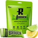 Braven Bar Lemon Lime Energy Bars (1,59 oz, πακέτο των 10) – Ενεργειακά μάσημα με 5g πρωτεΐνης – On-the-Go Ενεργειακά σνακ για τρέξιμο, πεζοπορία και αθλήματα - Χωρίς γλουτένη για διαρκή ενεργειακή ενίσχυση