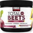 Power Factor Total Beets Energy Drink Mix, Superfood Beet Root Powder με νιτρώδη για την ενίσχυση της ενέργειας και την υποστήριξη της κυκλοφορίας, τη ροή του αίματος, το νιτρικό οξείδιο και Stamina, συμπλήρωμα υγείας καρδιάς, 30 υπηρεσίες