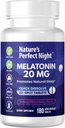Nature's Perfect Night | Melatonin 20mg | 180 Quick Dissolve Tablets | Natural Mixed Berry Flavor |High Potency | Sugar Free | Vegan | Gluten Free | Value Size