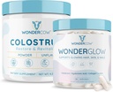 WONDERCOW Colostrum Unflavored + WonderGlow δέρμα μαλλιών και νυχιών Βιταμίνες, Υποστήριξη ταχύτερη ανάπτυξη μαλλιών, ισχυρότερη νύχια και λαμπερό δέρμα