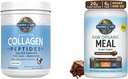 Κήπος της Ζωής Grass Fed Υδρολυμένα Collagen Συμπληρώματα πρωτεΐνης Peptides σκόνη, 19,75 Oz & Νόστιμη οργανική σοκολάτα Αντικατάσταση γεύματος Shake Vegan 20g