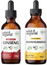 Βάμμα Wild & Organic Ginseng 2 fl oz & Ashwagandha Βάμμα 4 fl oz