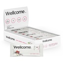 Wellcome Tart Cherry Vanilla Marine Collagen Protein Bar με Ashwagandha και L-Theanine - Adaptogenic Snack Bar - Γαλακτοκομική δωρεάν γραμμή υγείας για Λειτουργικό Ενεργό τρόπο ζωής (πακέτο των 12)