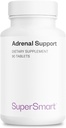 Supersmart - Adrenal Support (Advanced Formula) - with Rhodiola Rosea, Holy Basil Tulsi, Magnesium - Adaptogenic Herbs Supplement | Non-GMO & Gluten Free - 90 Tablets