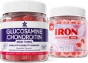 Γλυκοσαμίνη Chondroitin Gummies + Συμπλήρωμα σιδήρου για τις γυναίκες