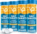 Venture Pal Chewable Electrolyte Tablets, 80 Count Fast-Dissolve Sugar-Free Stick Salt Tablets - Ποικιλία πακέτο για γρήγορη ενυδάτωση, Εξωτερική λειτουργία, Πεζοπορία, Αθλητισμός 