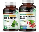 BIO KRAUTER Cilantro 100 Κάψουλες & Sarsaparilla 250 Κάψουλες