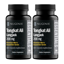 Nugenix Essentials Tongkat Ali for Men, Υποστήριξη για την Υγεία των Ανδρών, Longjack Eurycoma Longifolia Extract, 60 Count