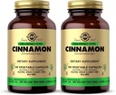 Solgar Cinnamon - 100 κάψουλες λαχανικών, Συσκευασία των 2 - Πλήρης ισχύς (FP) - Μη ΓΤΟ, Vegan, Χωρίς γλουτένη, Χωρίς γαλακτοκομικά, Kosher - 200 Σύνολο εξυπηρετήσεων