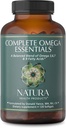 Natura Health Products Complete Omega Essentials Supplement - Ισορροπημένο μείγμα Ωμέγα 3, 6, 7, & 9 Λιπαρά Οξέα - Διαθέτει συμπυκνωμένο ιχθυέλαιο, Έλαιο Σπέρματος, Sea Buckthorn Berry (120 softgels)