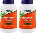 NOW Τρόφιμα Hawthorn Berry 540 mg, 100 κάψουλες Veg (πακέτο των 2)