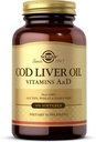 Solgar Cod Liver Oil - 100 Softgels - Παρέχει Βιταμίνες Α & D - Μη ΓΤΟ, Χωρίς Γλουτένη - 100 Μερίδες
