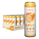 MITRA-9 Botanical Beverages - Orange Dreamsicle Sparkling Kava Drink With Kava Root Extract - Mood Enhancer - Plant Based - Promotes Natural Calm & Clarity (12 Fl. Oz) (24)