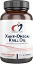 Σχέδια για την υγεία XanthOmega - Krill Oil με 12mg Ασταξανθίνη - Αντιοξειδωτικό, Φωσφολιπίδια + EPA/DHA Omega 3 - Καρδιαγγειακό, Δέρμα + Συμπλήρωμα για την υγεία των ματιών (120 Softgels)
