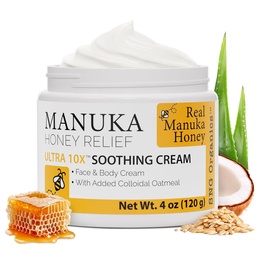 Super Natural Goods Manuka Honey Cream (4oz) – Ενυδατική Lotion για όλους τους τύπους δέρματος Κατάλληλο για παιδιά και ενήλικες 