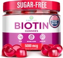 (Bulk - 120ct) Hair Growth Optimizer - Vegan Biotin Gummies - Tasty Biotin Supplement for Women & Mens Thicker Hair - Nail Growth & Strengthener for Brittle Breaking Nails & Skin Health, Gluten-Free