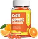 CoQ10 Gummies 200mg, Vegan συμπλήρωμα για την παραγωγή ενέργειας, μη ΓΤΟ, Χωρίς γλουτένη (60 Gummies)