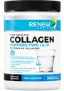 Renew Actives Hydrolyzed Collagen Peptides Peptides Powder 10G per Serving – Premium Grass-Fed Collagen for Skin, Joints & Hair – 9.4g Protein – Υποστηρίζει Collagen Formation & Muscle Recovery – Made in Canada