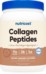 Nutricost Collagen Peptides Peptides Powder 1LB (454 G) (Salted Caramel) - Υδρολυτικό Fed Bovine Collagen