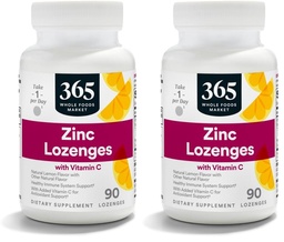 365 από το Whole Foods Market, Lounceenges Zinc Vitamin C, 90 Count (Pack of 2)