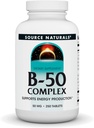 Source Naturals B- 50 Complex 50 mg B- Vitamins for Energy Production Support - 250 Tablets