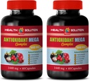 συμπλήρωμα αντιοξειδωτικό σύμπλοκο - ANTIOXIDANT MEGA COMPLEX 1440 MG - εκχύλισμα Mangosteen, αντιοξειδωτικά συμπληρώματα διατροφής, μάνγκοστιν ρόδι κράνμπερι, αποτοξίνωση και καθαρισμός 2 Φιάλες 120 κάψουλες