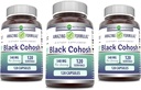 Amazing Formulas Black Cohosh 540mg 120 Capsule Supplement | Non-GMO | Gluten Free | Made in USA (3 Pack)