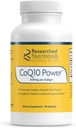 Researched Nutritionals CoQ10 400mg Softgels - CoQ10 Power - Θεραπευτική-Δυνατό συνένζυμο Q10 συμπλήρωμα - Υποστήριξη Φυσικής Ενέργειας & Ανοσολογική λειτουργία, Προώθηση Υγιεινής Καρδιάς & Τύχη (60 Softgels)
