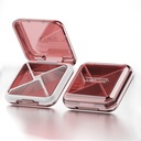 DUBSTAR Daily Pill Organizer, 4 διαμερίσματα Φορητή ταξιδιωτική μικρή θήκη χαπιών, κουτί χαπιών για Purse Pocket να κρατήσει βιταμίνες, Cod λάδι ήπατος, συμπληρώματα και φαρμακευτική αγωγή (κόκκινο)