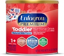 Enfagrow PREMIUM Toddler Nutritional Drink, Made with Real Milk, Brain-Building Omega-3 DHA, Nutrients and Prebiotics for Growth & Immune Support, Non-GMO, Toddler Milk Powder, 24 Oz Can