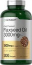 Horbäach flaxseed Oil Softgel Κάψουλες 3000mg 