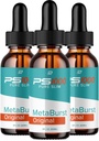 Metaburst PS1000 Pure Drops Liquid Supplement - PS1000 Metaburst Liquid Drops, PS1000 Original Metabolic Support Supplement, PS1000 Pure Metaburst Reviews (3 Pack - 3 Month Supply)