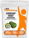 BulkSupplements.com Soursop Fruit Extract Powder - Guanabana Extract, Herbal Supplement - Χωρίς γλουτένη, 500mg ανά Σερβίρισμα, 500g (1.1 lbs) (πακέτο των 1)