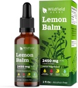 2 Lemon Balm Extract Drops Liquid 2000mg (Melissa officinalis) Herbal Supplement Absorbs Better Than Capsules, 2 Month Supply, 84 Servings, Alcohol-Free Tincture - 2 Oz, Pack of 2