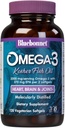 Bluebonnet Διατροφή Omega-3 Kosher ιχθυέλαιο, φυσική μορφή τριγλυκεριδίων, χωρίς γλουτένη, χωρίς γαλακτοκομικά, Kosher Certified, μη ΓΤΟ, 3ο μέρος δοκιμαστεί, μοριακά αποσταγμένο, 120 χορτοφάγος Softgel, 60 Serving