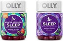 OLLY μυών αποκατάστασης ύπνου Gummies με μελατονίνη, ταρτ κεράσι, βιταμίνη D, 40 Count Sleep Gummy με μελατονίνη, L-Θεανίνη, χαμομήλι, 50 Count