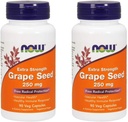 NOW Foods Grape Seed Extract 250mg, 90 Vcaps - (Συσκευασία του 2)