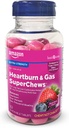   Basic Care Heartburn & Gas SuperChews Chewable Tablets, Mixed Berry, 82 Count (Previously SoundHealth)
