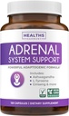 Adrenal Support & Cortisol Manager (Non-GMO) Ισχυρή Adrenal Υγεία με L-Τυροσίνη & Ashwagandha - Διατήρηση ισορροπίας επίπεδα Cortisol & ανακούφιση από το άγχος - συμπλήρωμα κόπωσης - 120 κάψουλες